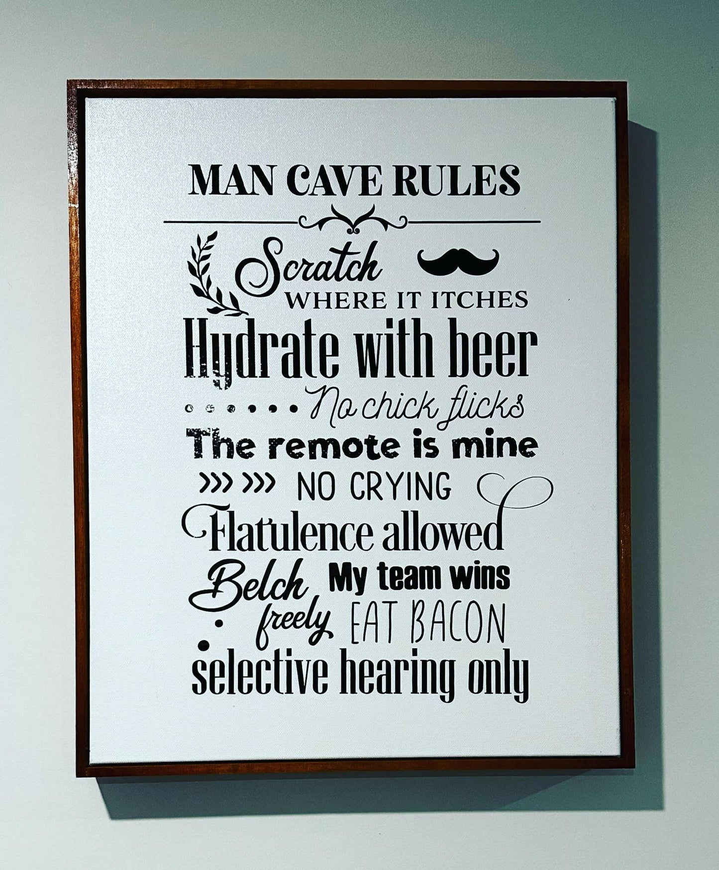 Man Cave Rules